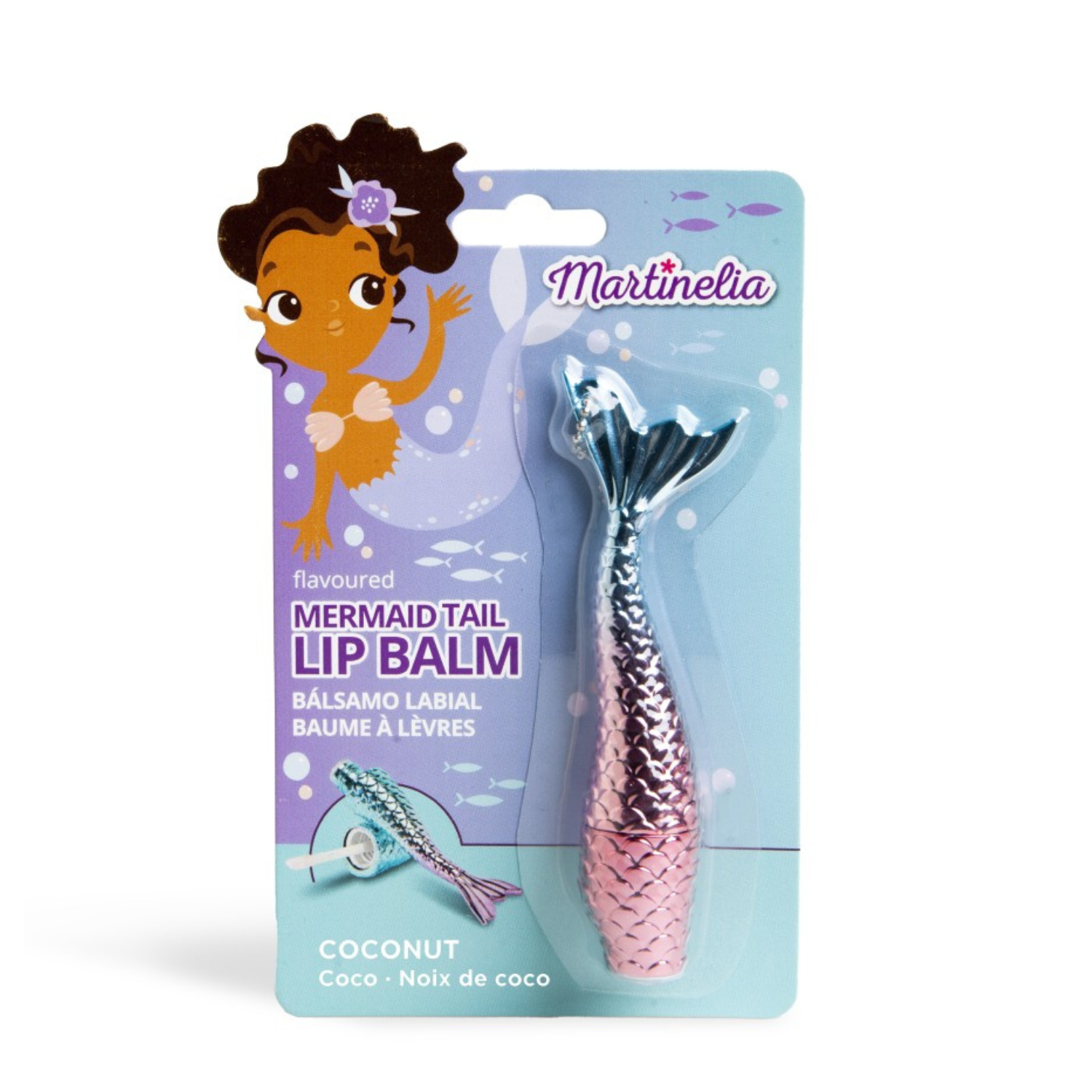 Balsam de buze in forma de coada de sirena, 1.9 g, Martinelia