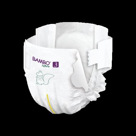 Scutece Ecolabe, Nr. 3, 4-8 kg, 52 bucati, Bambo Nature 496799