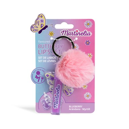 Set balsam de buze si breloc World Butterfly, 1 bucata, Martinelia 701700