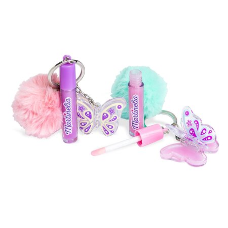 Set balsam de buze si breloc World Butterfly, 1 bucata, Martinelia 701701