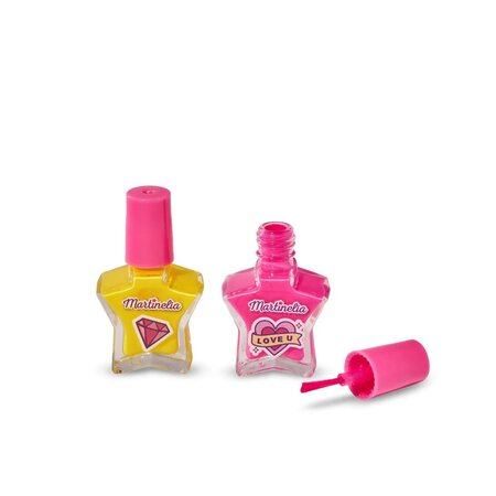 Set de 2 lacuri de unghii pentru copii Crush, diverse culori, 3 ani+, 2 x 4 ml, Martinelia 701730