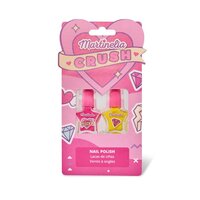 Set de 2 lacuri de unghii pentru copii Crush, diverse culori, 3 ani+, 2 x 4 ml, Martinelia