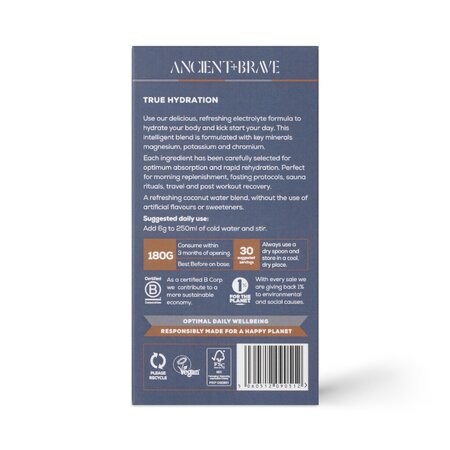 Pudra pentru rehidratare True Hydration, 180 g, Ancient and Brave 701712