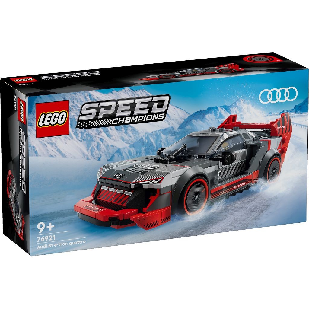 Masina de curse Audi S1 e-tron quattro, 9 ani+, 76921, Lego Speed