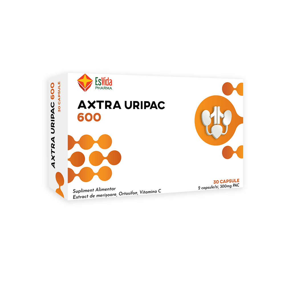 Uripac, 600 mg, 30 capsule, Esvida Pharma