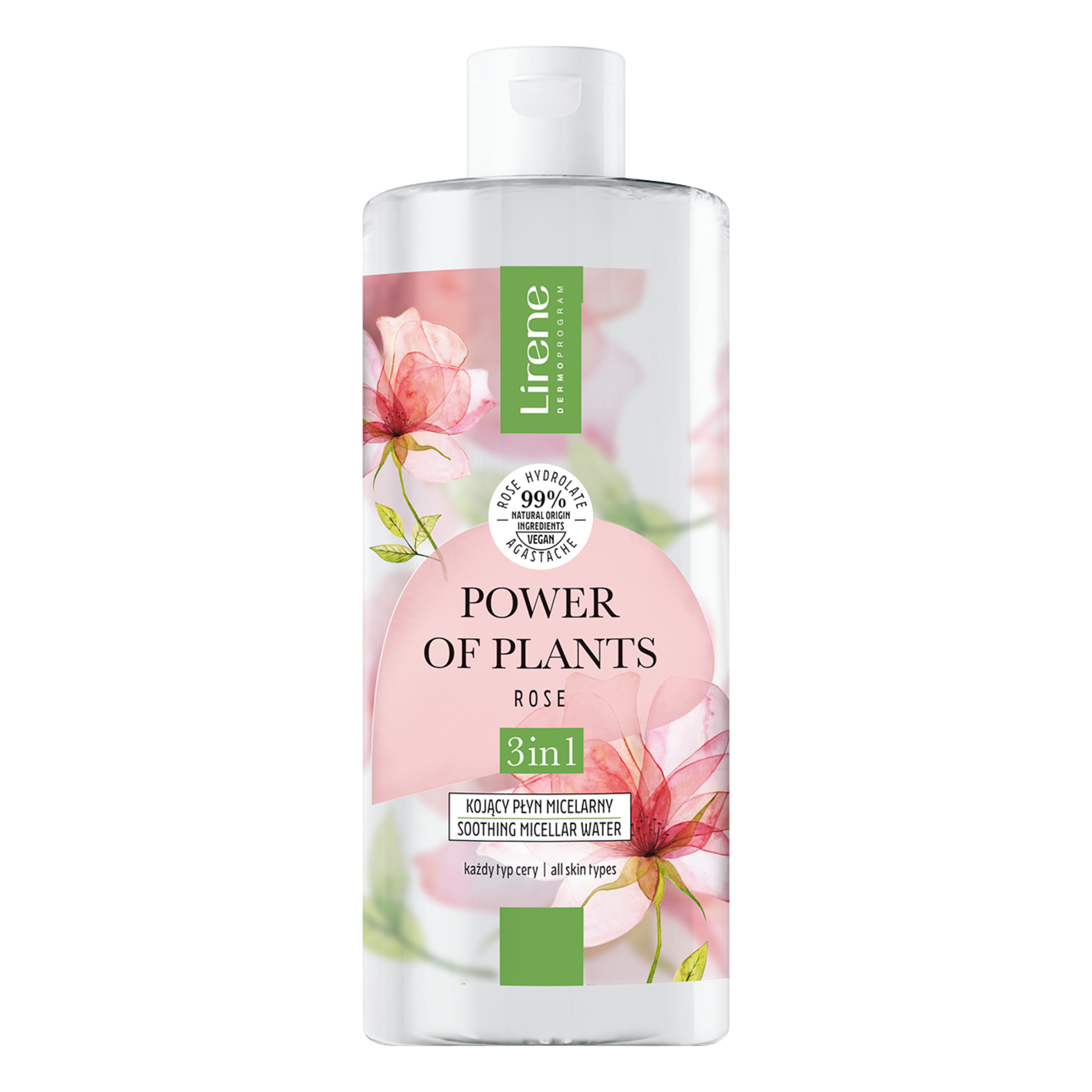 Apa micelara cu efect calmant Power of Plants, 400 ml, Lirene