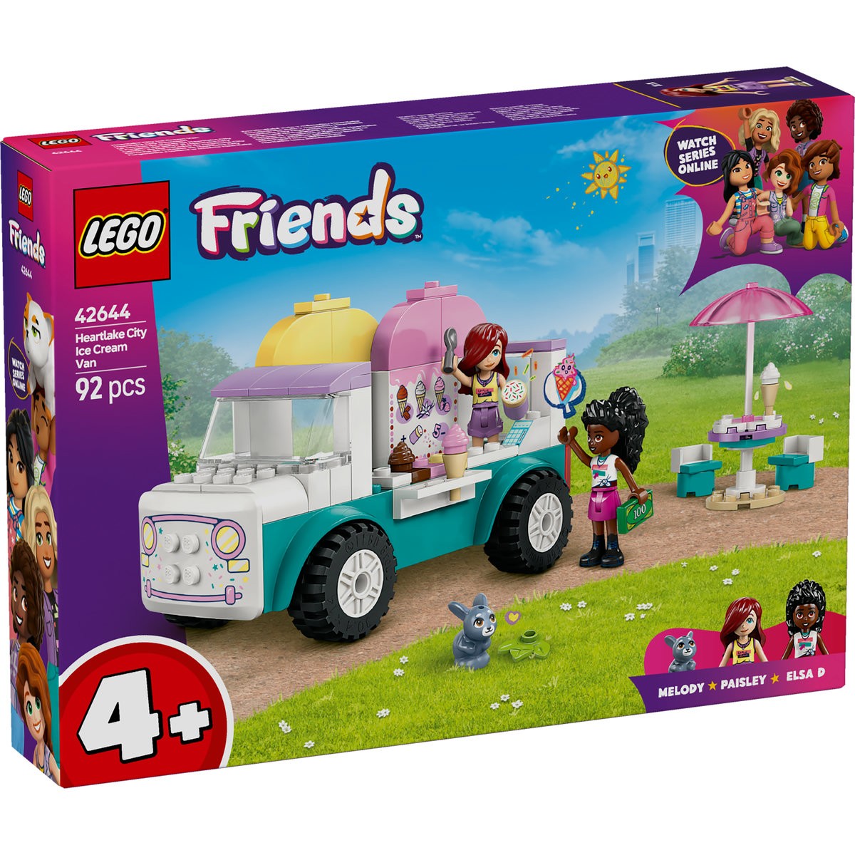 Furgoneta de inghetata in orasul Heartlake, 4 ani+, 42644, Lego Friends
