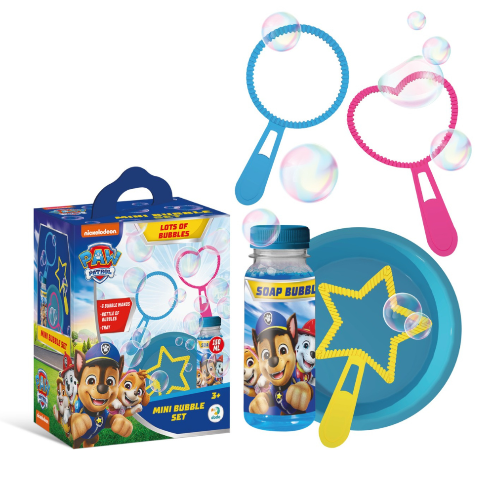 Set mini baloane de sapun Paw Patrol, 3 ani+, 150 ml, Nickelodeon