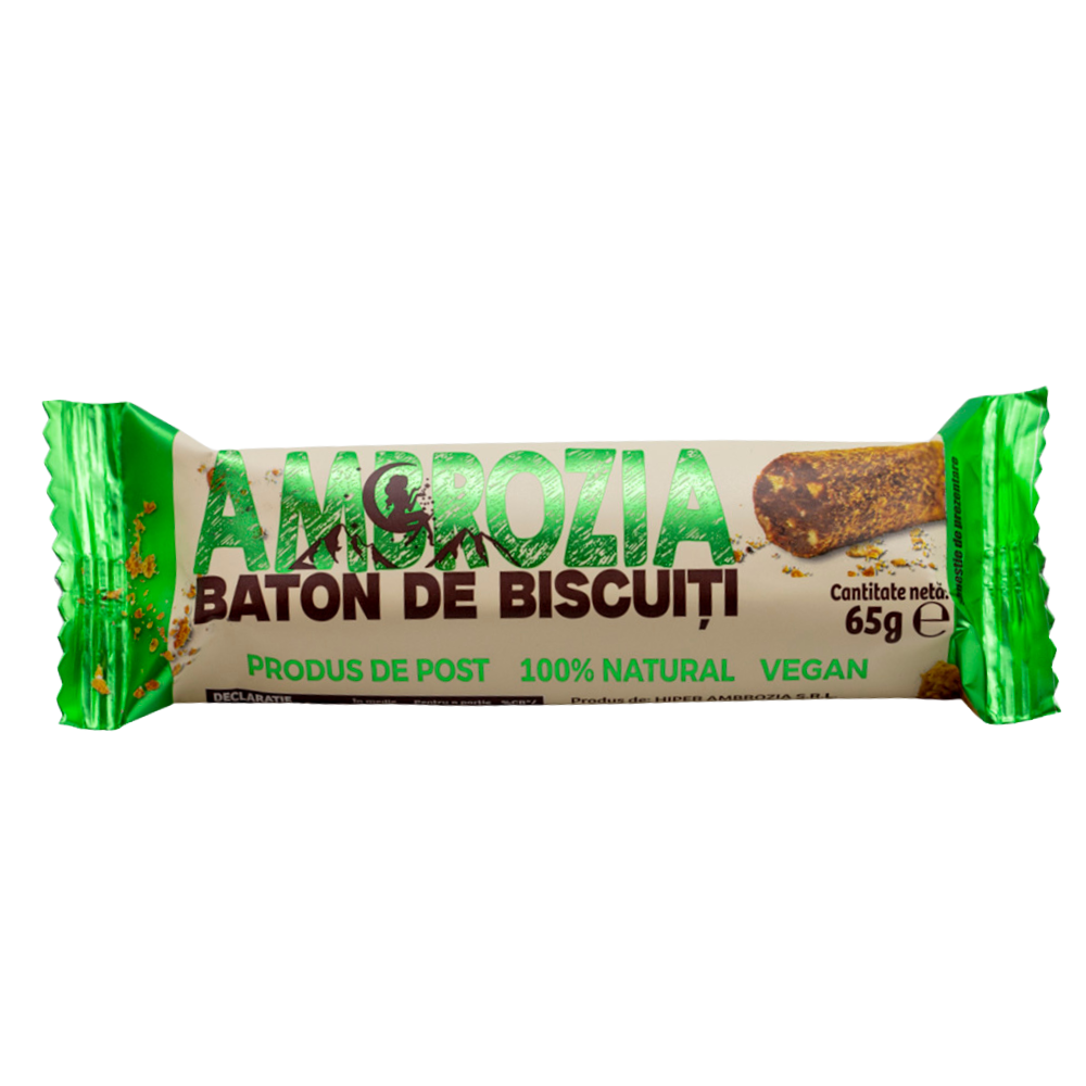 Baton de biscuiti Ambrozia, 65 g, Hiper Ambrozia