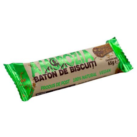 Baton de biscuiti Ambrozia, 65 g, Hiper Ambrozia 702001