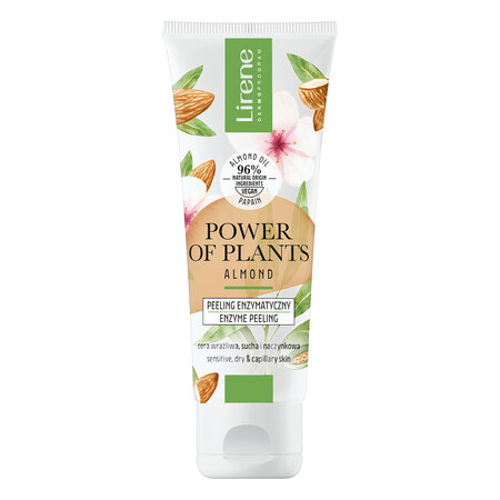 Peeling enzimatic pentru piele sensibila, uscata sau capilare dilatate Power of Plants, 75 ml, Lirene