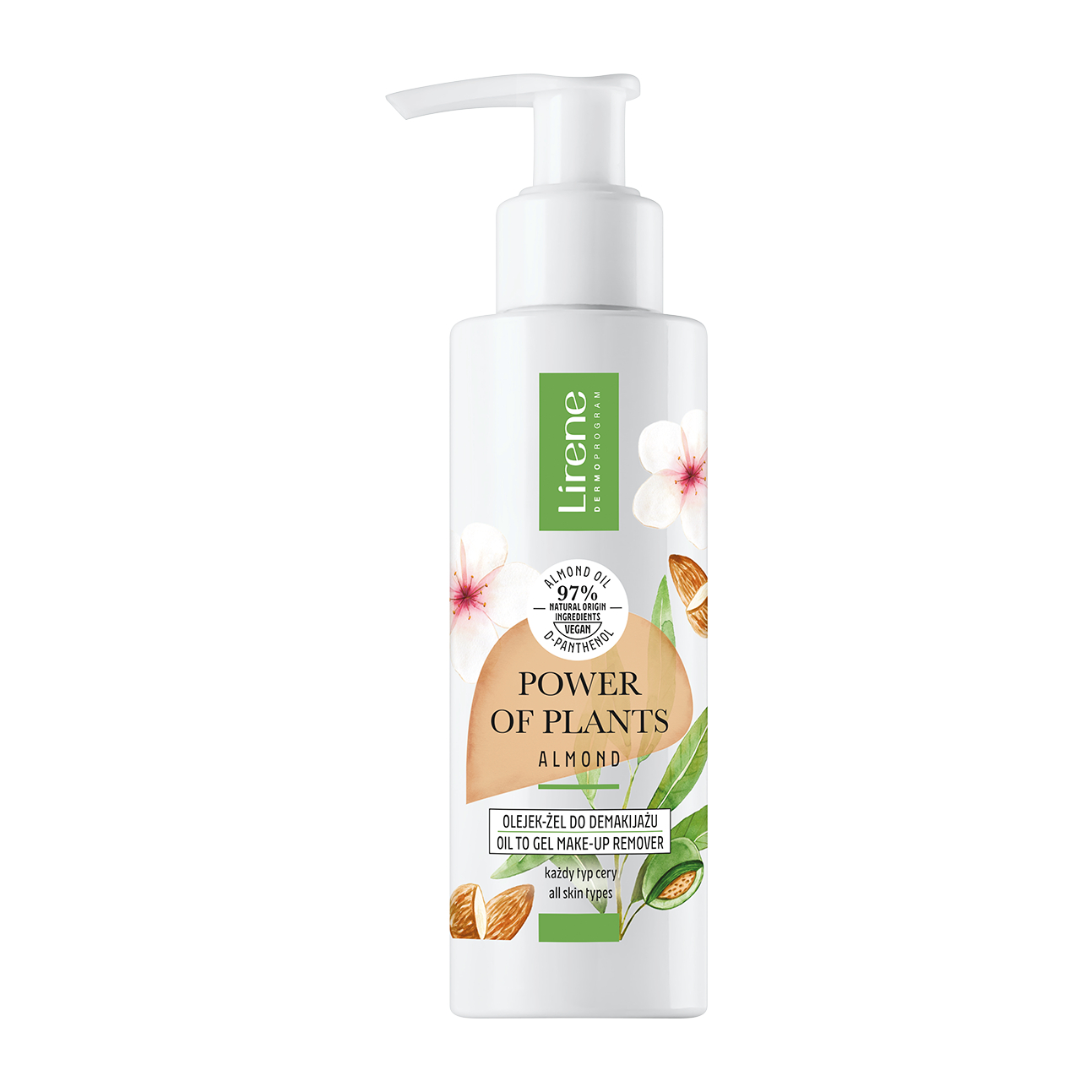Gel-ulei pentru indepartarea machiajului Power of Plants, 145 ml, Lirene