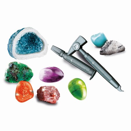 Set educativ Minerale si Pietre Pretioase, 8 ani+, Clementoni 702027