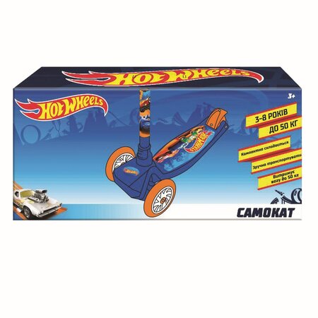Trotineta cu 3 roti Hot Wheels, 3 ani+, AS 702035