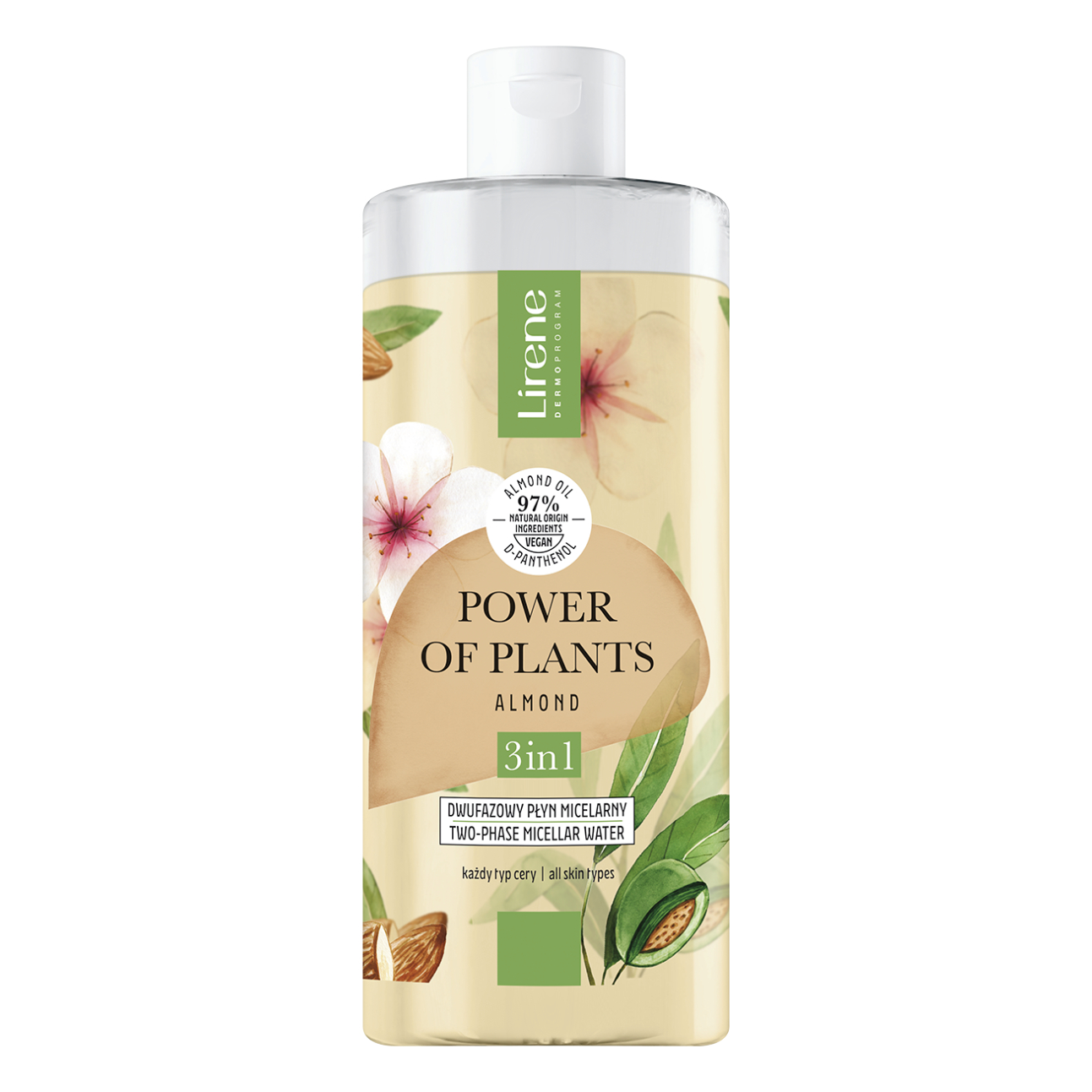 Apa micelara 3 in 1 bifazica Power of Plants, 400 ml, Lirene
