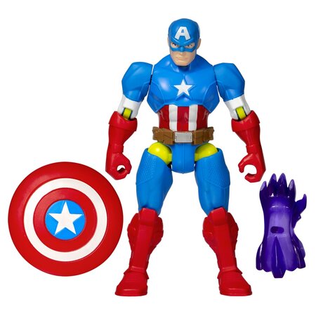 Figurina Marvel Avengers Captain America MixMashers, 4 ani+, Hasbro 702070