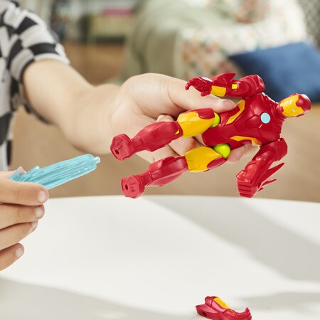 Figurina Marvel Avengers Iron Man MixMashers, 12 cm, 4 ani+, Hasbro 702079