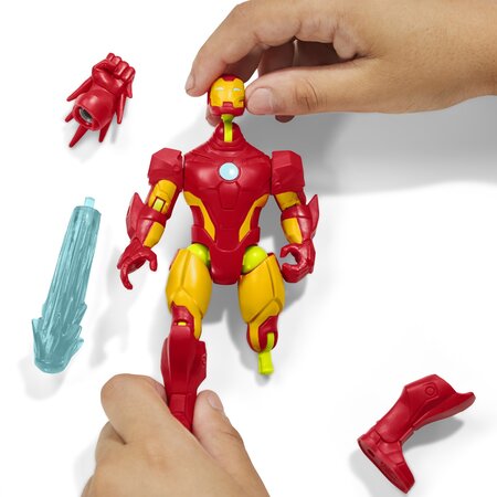 Figurina Marvel Avengers Iron Man MixMashers, 12 cm, 4 ani+, Hasbro 702081