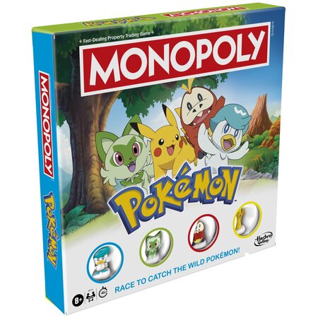 Joc Monopoly Editia Pokemon, 8 ani+, Hasbro 702089