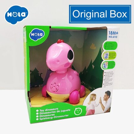 Jucarie interactiva cu sunete si lumini Dino, 18 luni+, Hola 702110