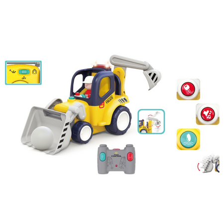 Camion de constructie cu telecomanda, 18 luni+, Hola 702114