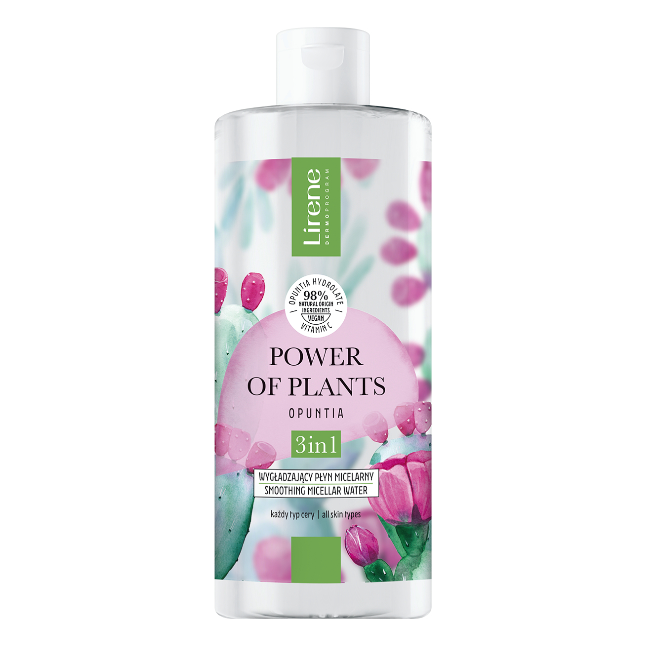 Apa micelara 3 in 1 cu efect netazitor Power of Plants, 400 ml, Lirene