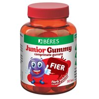 Jeleuri cu fier Junior Gummy, Struguri, 30 jeleuri, Beres