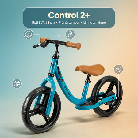 Bicicleta fara pedale Space, Dark Blue, 2 ani+, Kinderkraft 776100