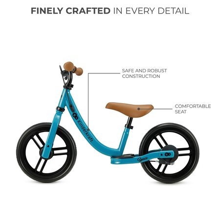 Bicicleta fara pedale Space, Dark Blue, 2 ani+, Kinderkraft 702208