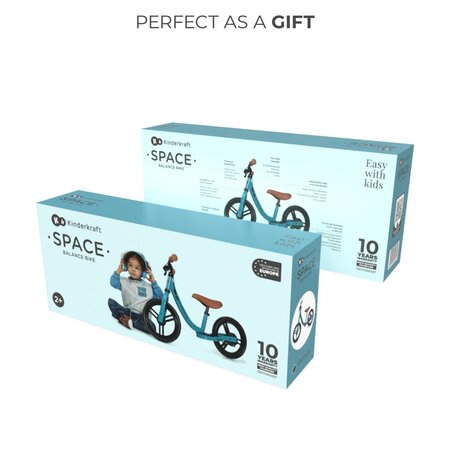Bicicleta fara pedale Space, Dark Blue, 2 ani+, Kinderkraft 702210