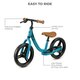 Bicicleta fara pedale Space, Dark Blue, 2 ani+, Kinderkraft 702204