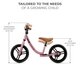 Bicicleta fara pedale Space, Dark Pink, 2 ani+, Kinderkraft 702213