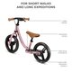 Bicicleta fara pedale Space, Dark Pink, 2 ani+, Kinderkraft 702215