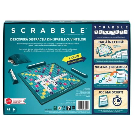 Joc Scrabble Together, 8 ani+, Mattel 702337