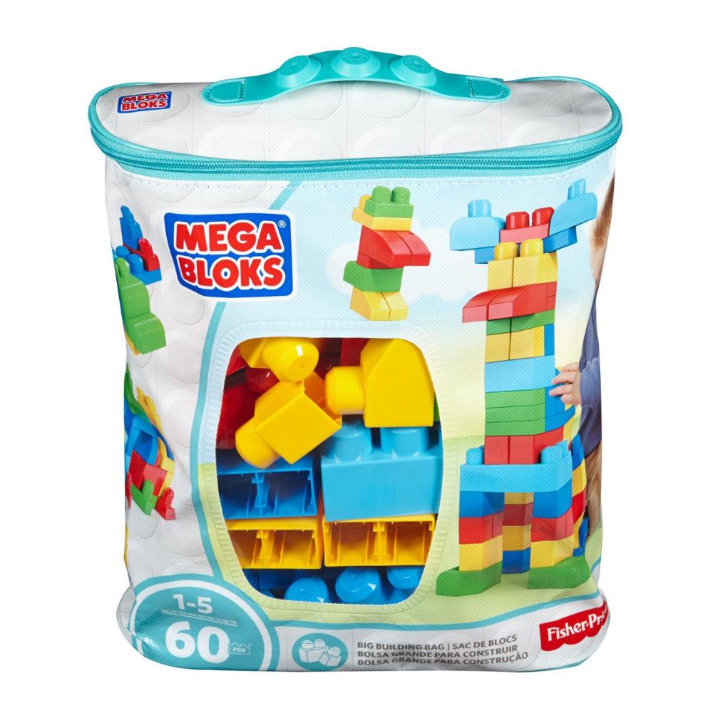 Set constructie Mega Bloks, 1 an+, 60 piese, Fisher Price