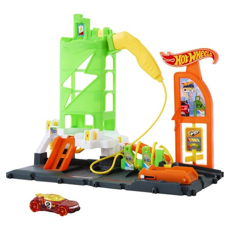 Statie de combustibil EV, 4 ani+, Hot Wheels 702343