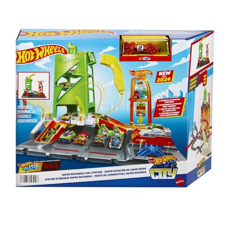 Statie de combustibil EV, 4 ani+, Hot Wheels 702342