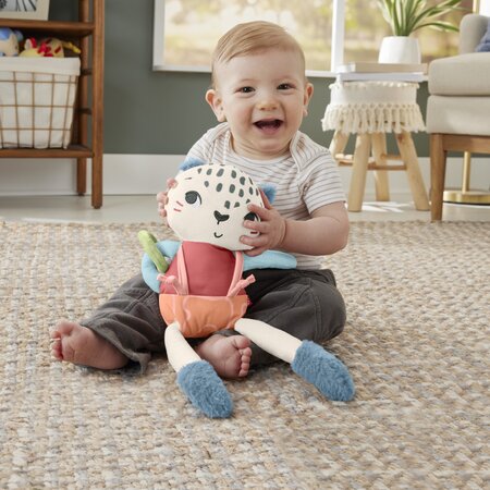 Jucarie de plus Leopard de Zapada, 3 luni+, Fisher Price 702359