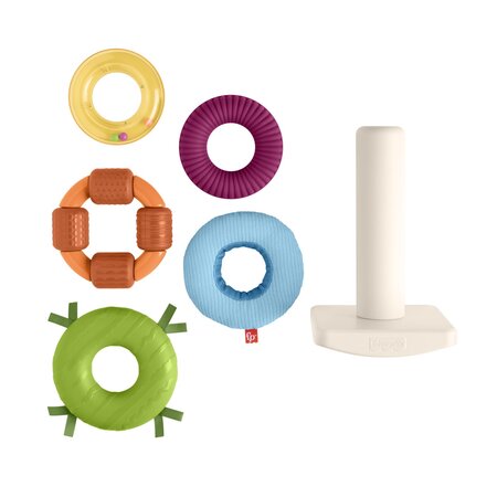 Jucarie senzoriala Piramida, 6 luni+, Fisher Price 702391