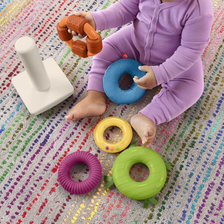 Jucarie senzoriala Piramida, 6 luni+, Fisher Price 702388