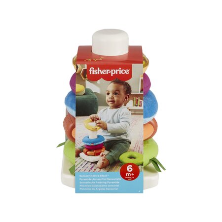 Jucarie senzoriala Piramida, 6 luni+, Fisher Price 702386