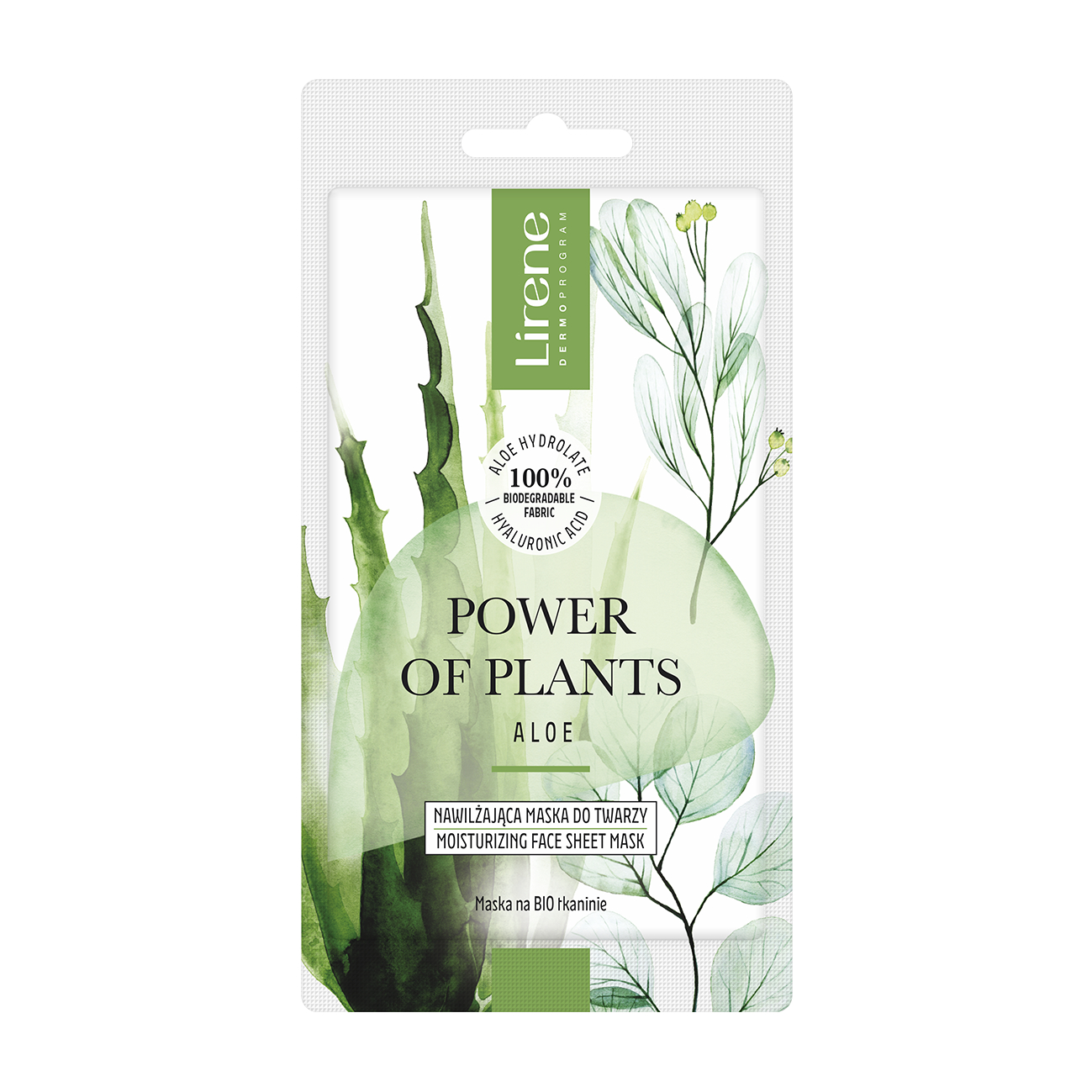 Masca faciala cu efect hidratant Power of Plants, 1 bucata, Lirene