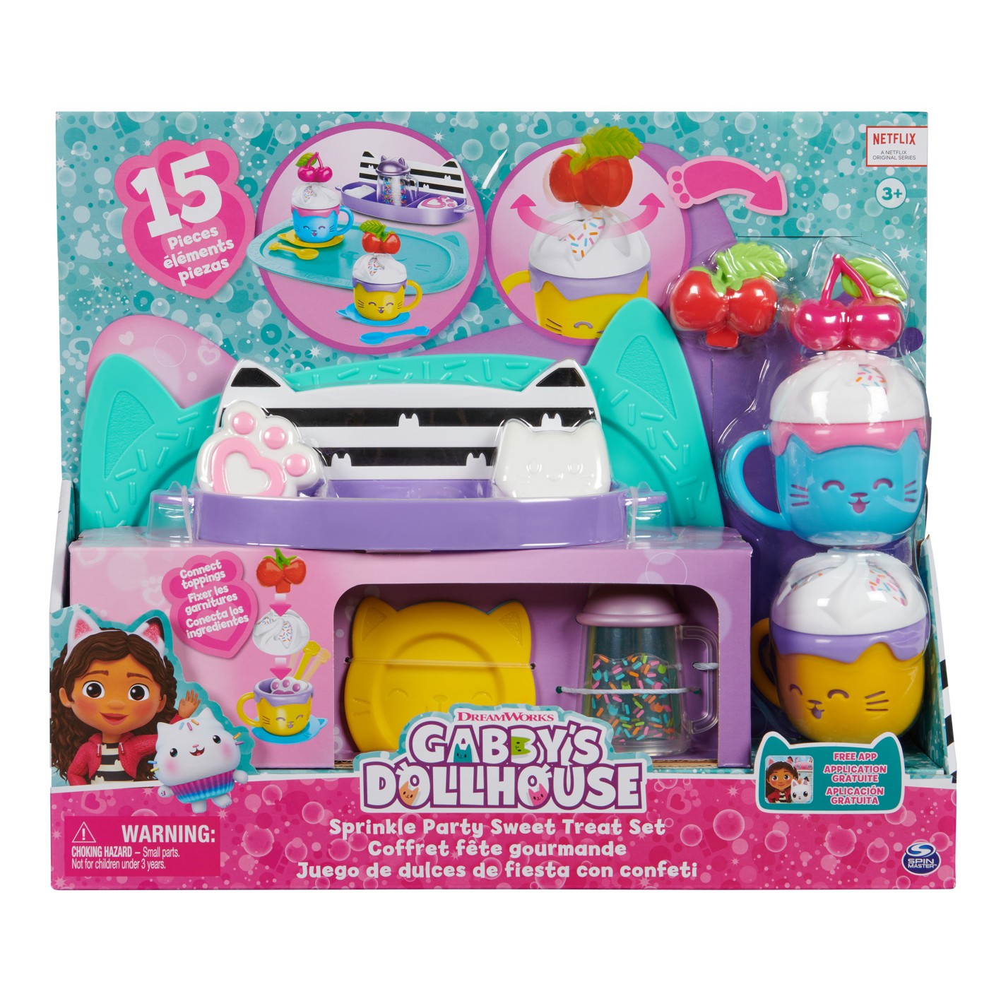 Set joaca Sprinkle Party Sweet Treat, 3 ani+, Gabby’s Dollhouse