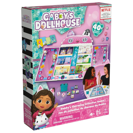 Joc de societate Gabbys Charming Collection Game, 4 ani+, Gabby's Dollhouse