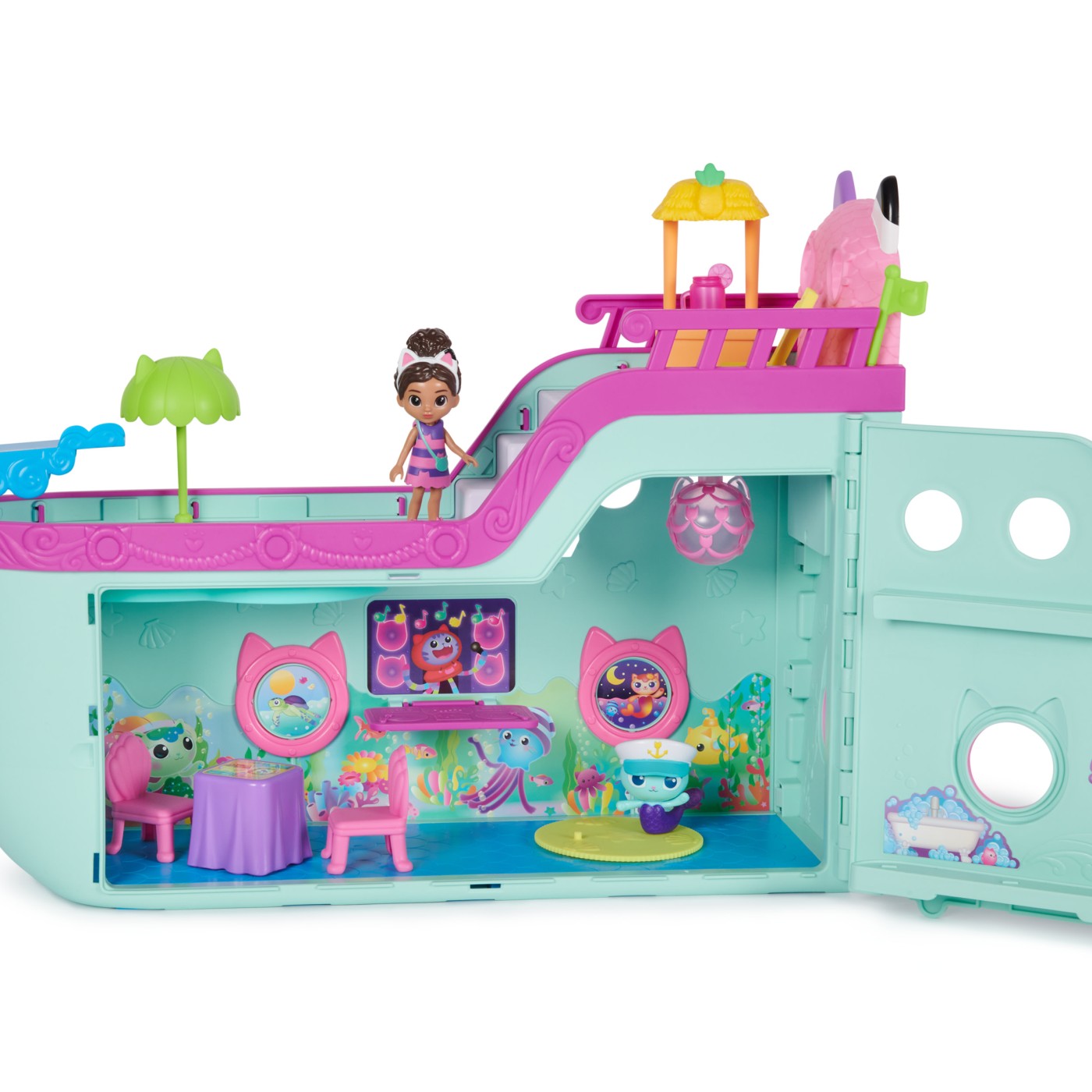 Jucarie Gabby Cat Friend Ship, 3 ani+, Gabby's Dollhouse