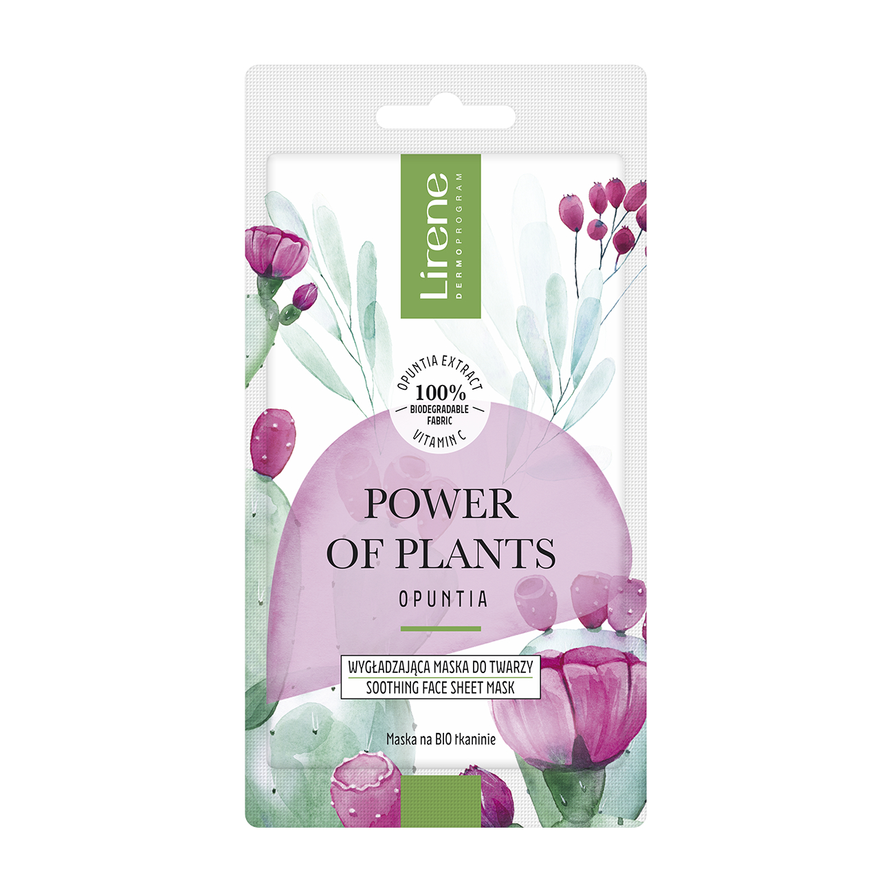 Masca faciala cu efect calmant Power of Plants, 1 bucata, Lirene