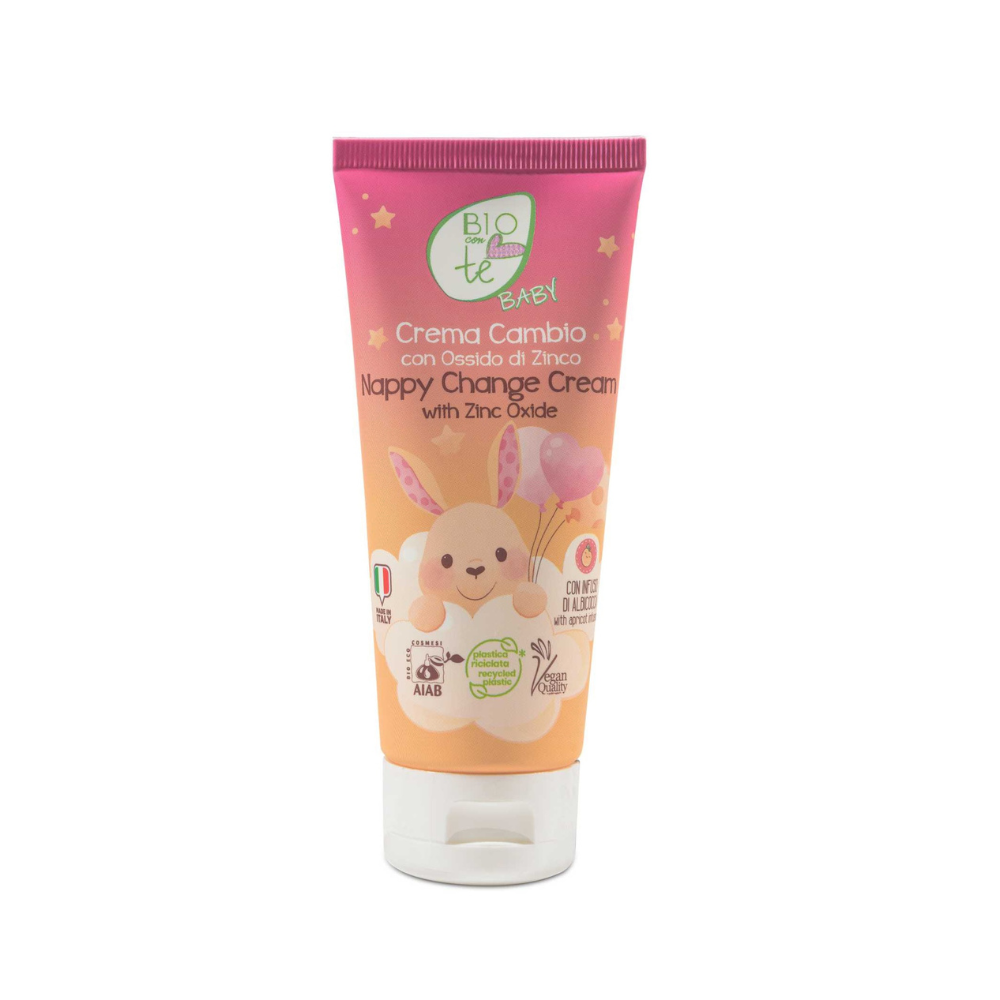 Crema Bio cu oxid de zinc si infuzie de caise pentru zona scutecului Baby, 100 ml, Bioconte