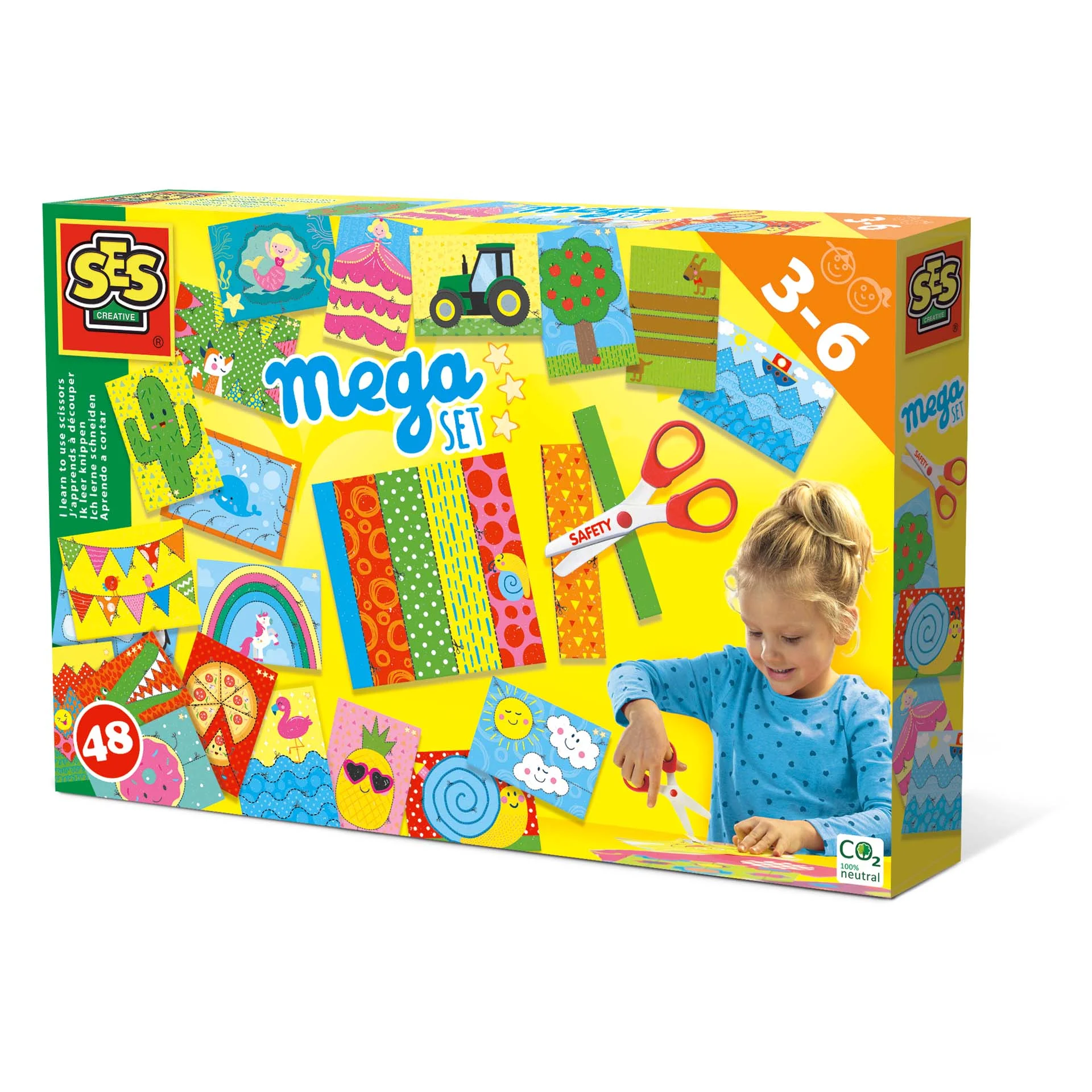 Mega Set Creatie Invat sa Folosesc Foarfeca, 3 ani+