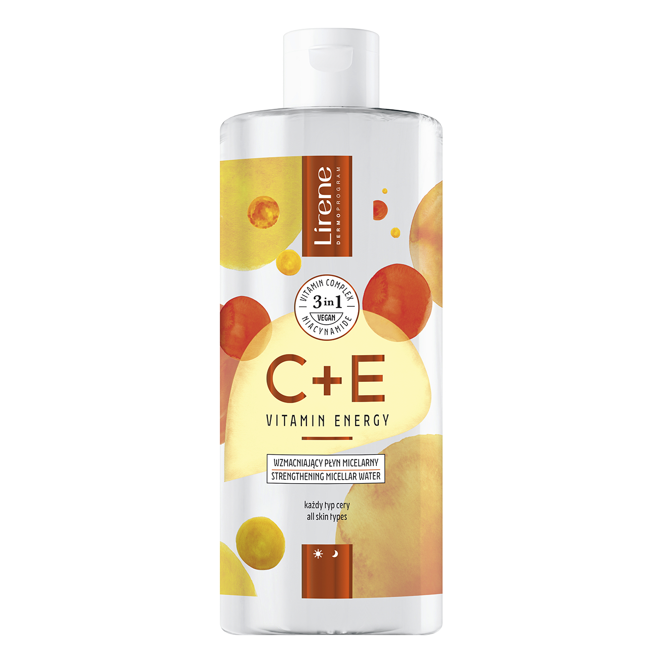 Apa micelara 3 in 1 cu efect de fermitate C+E Pro, 400 ml, Lirene