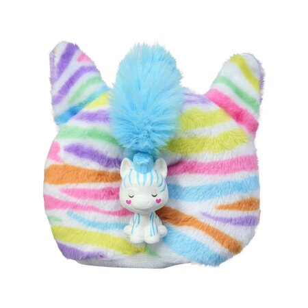 Papusa Cutie Reveal, Zebra cu dungi curcubeu, 3 ani+, Barbie 702550